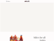 Tablet Screenshot of drinkmilos.com